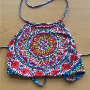 Reversible Halter Bikini Top